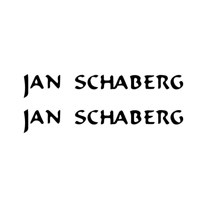 Jan Schaberg Stickers – Blues Rock Artist Decals (2-Pack)
