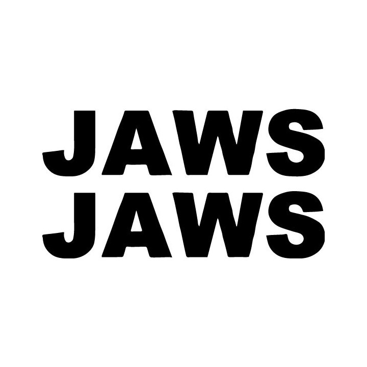 Jaws Band Stickers – Indie Rock Decals (2-Pack)