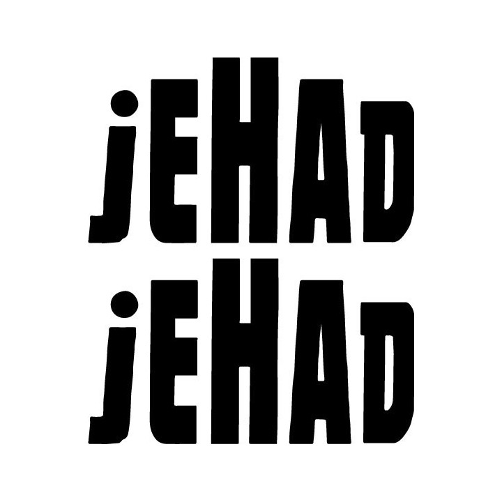Jehad Band Stickers – Palestinian Rock Decals (2-Pack)