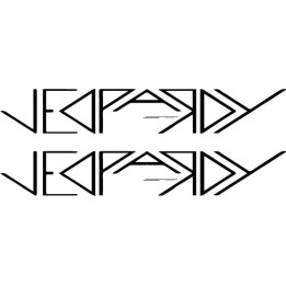 Jeopardy Band Stickers – Punk Rock Decals (2-Pack)