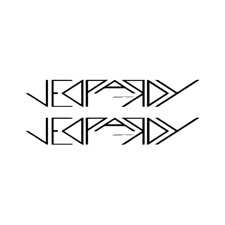 Jeopardy Band Stickers – Punk Rock Decals (2-Pack)