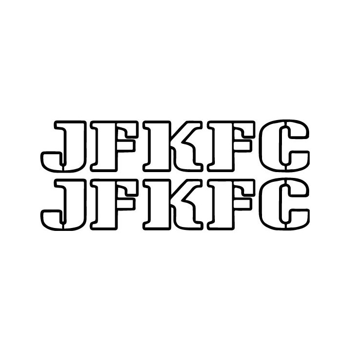 JFKFC Stickers – Punk Rock Band Decals (2-Pack)
