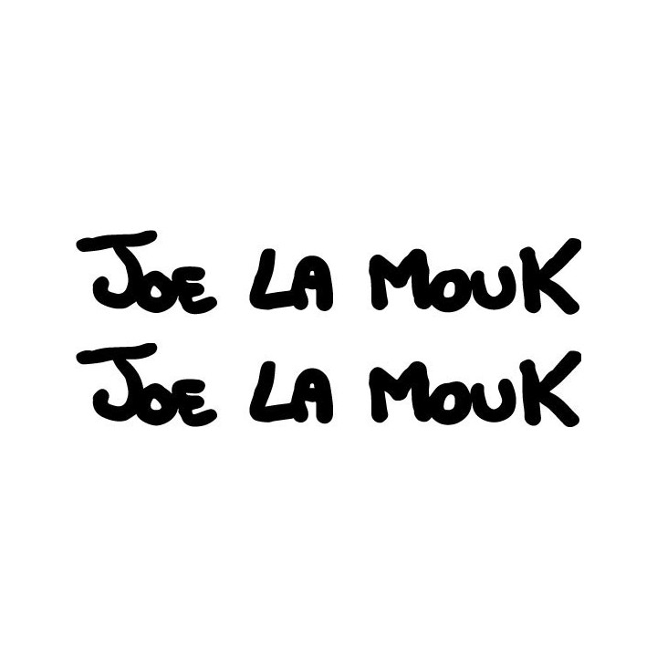 Joe la Mouk Stickers – French Punk Band Decals (2-Pack)