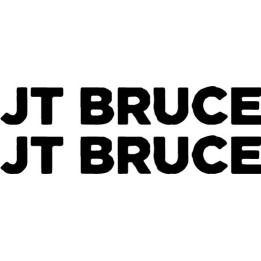 JT Bruce Stickers – Band Logo Music Decals (2-Pack)