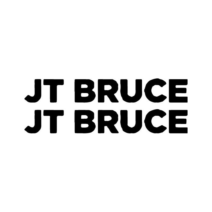 JT Bruce Stickers – Band Logo Music Decals (2-Pack)