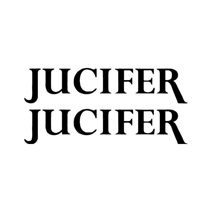 Jucifer Stickers – Sludge Doom Metal Decals (2-Pack)