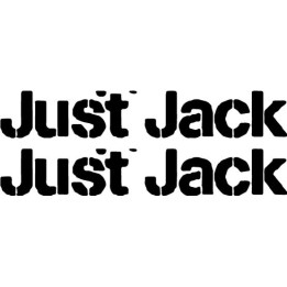 Just Jack Stickers – Music Logo Decals (2-Pack)