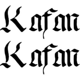 Kafan Stickers – Death Metal Band Decals (2-Pack)