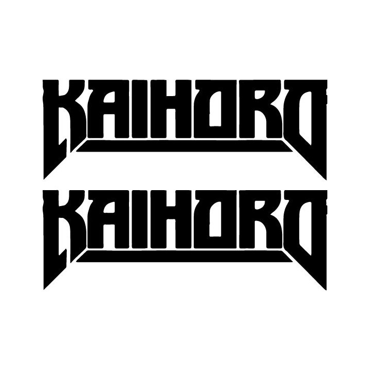 Kaihoro Stickers – Heavy Metal Band Logo Decals (2-Pack)