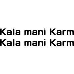 Kala Mani Karm Stickers – Dark Metal Band Decals (2-Pack)