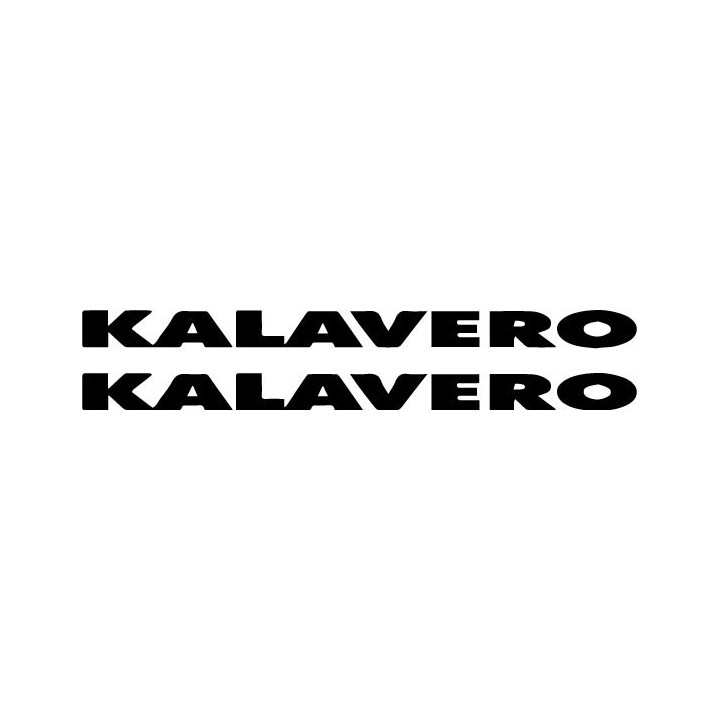 Kalavero Stickers – Metal Band Logo Decals (2-Pack)