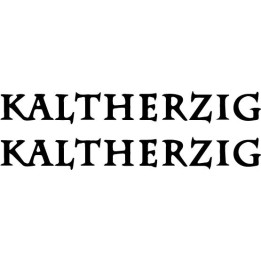 Kaltherzig Stickers – Darkwave Gothic Decals (2-Pack)