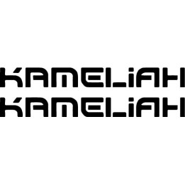 Kameliah Stickers – Band Logo Metal Decals (2-Pack)