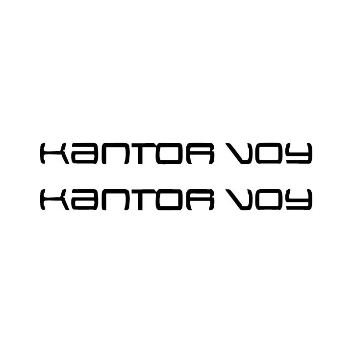 Kantor Voy Band Stickers – Rock Music Decals (2-Pack)