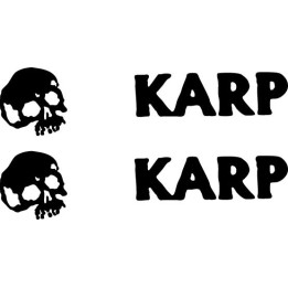 Karp Band Stickers – Noise Rock Skull Decals (2-Pack)