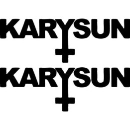 Karysun Stickers – Sludge Metal Band Decals (2-Pack)